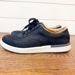 Hush Puppies | Men's Keaton Sneakers Bounce Plus in navy blue leather 8.5